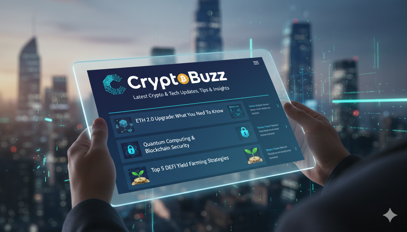 Tech News FeedCryptoBuzz: Latest Crypto & Tech Updates, Tips & Insights