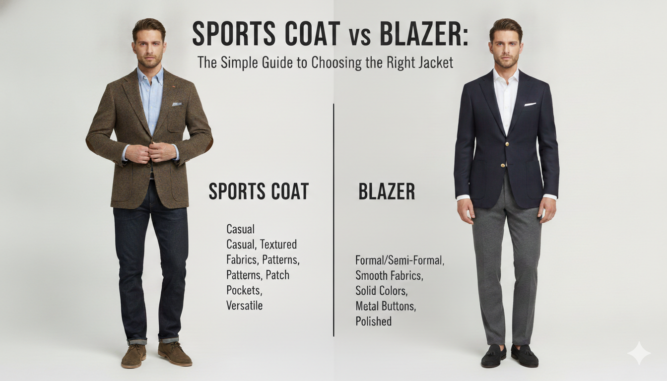 Sports Coat vs Blazer: The Simple Guide to Choosing the Right Jacket